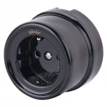 Розетка с заземлением (черный) Ретро Werkel W5671008 (a051453)