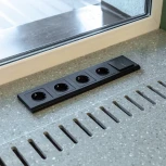 Выключатель одноклавишный проходной с подсветкой (черный матовый) Werkel W1112108 (a051609)