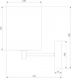 Бра Eurosvet Brume 60174/1 латунь (220V)