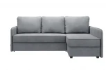 Диван тканевый угловой серый, угол правый D1 Слим AAA41521001 Velutto 12