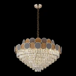 Подвесная люстра каскадная Wertmark Oriana WE145.21.303 (220V, хрусталь, на цепи)