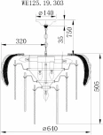 Подвесная люстра Wertmark Alexia WE125.19.303