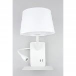 Бра с полкой на гибкой ножке для чтения Omnilux Talocci OML-62801-02 (220V, выключатель)