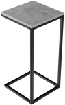Придиванный столик Loft 35х35 Бетон Чикаго с чёрными ножками Bradex Home RF 0230