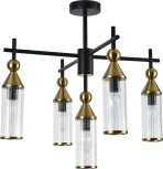 Потолочная люстра на штанге (13037/5R Black) Indigo Torazzo V000527 (220V)