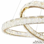 Подвесной светильник Arte Milano Venezia 311311/D600-D400 GD (регулировка яркости, LED, 220V, хрусталь, пульт управления, на тросе)