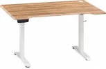 Компьютерный стол Маркос с механизмом подъема 140 (Маркос с механизмом подъема 140х80х75 белый / вотан дуб) Notta арт.578486