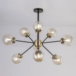 Потолочная люстра на штанге Citilux Планета CL105295 (220V, шарики, молекулы)