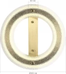 Потолочный светильник круглый ST Luce Fagy SL6245.202.01 золотистый/Прозрачный LED 1*30W 4000K (220V, круглые)