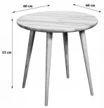 Стол журнальный R-Home Vortex Oak