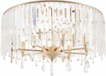 Потолочная люстра хрустальная на штанге Arte Milano Sorrento-2509 372509/8/590 GD (220V)