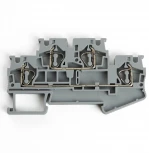 Зажим пружинный 4-х проводной проходной ЗНИ 2 уровня ЗНИ 4 мм2 Stekker 39968