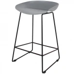 Стул полубарный Neo белый с хромированными ножками