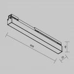 Уличный трековый светильник низковольтный LED 12W 48V Maytoni Basis O-TR02-1-S-12WB3K
