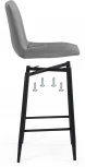 Полубарный стул Дани (Дани темно-серый / черный) Notta арт.576464