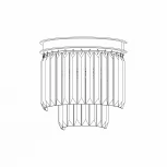 Настенный светильник каскадный Citilux Мартин CL332331 (220V, хрусталь)