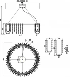 Подвесная люстра Zortes Amanda ZRS.30514.22 (LED, 220V, хрусталь, на тросе, круглые, IP21)
