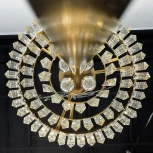 Торшер Rh 1920S Odeon Clear Glass Floor Lamp Gold Imperiumloft 241415-22 (241415-22) (220V, подвески, выключатель)