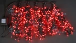 Гирлянда светодиодная красная постоянного свечения 24B, 1000 LED, провод черный, IP54 RL-S5*20-B/R Rich LED