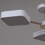 Потолочная люстра на штанге светодиодная Reluce 03360-0.3-05 WH+FGD