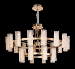 Подвесная люстра ярусная Fluorite Inverno FL1089-24P (LED, 220V, хрусталь, на цепи)