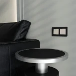 Переключатель перекрестный двухклавишный (дымчатый) Werkel W1223004