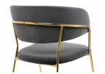 Стул Woodville на металлокаркасе Kamelia grey / gold 11777