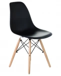 Стул обеденный DSW (ножки светлый бук, цвет чёрный (B-03))