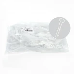 Дюбель-хомут для плоского кабеля (5-10мм) белый 100 шт. Stekker 39859