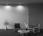 Накладной потолочный светильник Conik gyps GU10 1x30Вт Maytoni Technical C003CW-01W