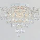 Потолочная люстра хрустальная Reluce 04037-0.3-06 WH+GOLD PN