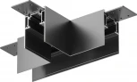 Коннектор Т-образный Gravity накладной черный (магнитный) Maytoni Technical TRA010CT-41B