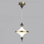 Подвесной светильник Odeon Light Ula 5404/23L бронзов.брашированн./черный/стекло/керамика LED 23W 3000K (220V, на проводе)