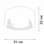 Потолочная люстра Vitaluce V5180-1/8PL, 8xE14 макс. 40Вт (220V, хрусталь, круглые)