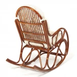 Кресло-качалка VIENNA (разборная) / без подушки / Pecan (орех) (ротанг top quality)