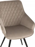 Стул вращающийся Сеул велюр серо-бежевый УТ000035943