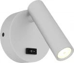 Светильник настенный ST Luce ST161.501.05 Белый/Белый LED 1*5W 3000K (220V, выключатель, круглые)