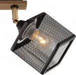 Спот на штанге Reluce 01591-3.3-02B BK+FGD+WOOD