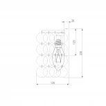 Бра Eurosvet Sandra 60084/2 латунь/перламутр (a071169) (220V)