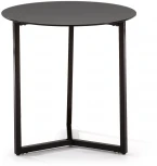 Журнальный стол La Forma (ex Julia Grup) Raeam (Черный/ Сталь,Стекло,Металл)