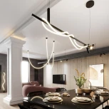 Подвесной светильник с гибким неоном Odeon Light Corda 4391/40L (LED, 220V, на тросе)