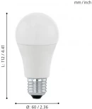 Лампочка светодиодная E27 9,5W 220V 806 lm 4000K белое свечение Eglo Lm_led_e27 11481
