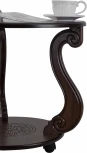 Стол журнальный Грация (С) на колесах темно-коричневый от фабрики Mebelik