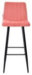 Барный стул M-City DERRY G108-17 живой коралл, велюр