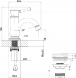 Смеситель Lemark Peretto LM6306RB для раковины
