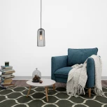 Подвесной светильник Escada Phoenix 10198/1S 1х60Вт Е27, металл, черный (220V, на проводе, круглые)