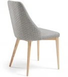 Обеденный стул La Forma (ex Julia Grup) Rosie (Серый/ Пена,Ясень,Сталь,Фанера)