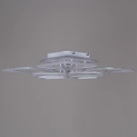 Потолочная люстра светодиодная на штанге с пультом Reluce 09821-3.3-4+4 WH (RGB) (220V)