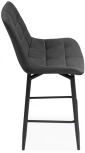 Полубарный стул Notta Алст К крутящийся темно-серый / черный 502127