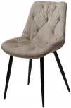 Стул OZZY G062-37 светло-серый, велюр / черный каркас M-City 628M04267